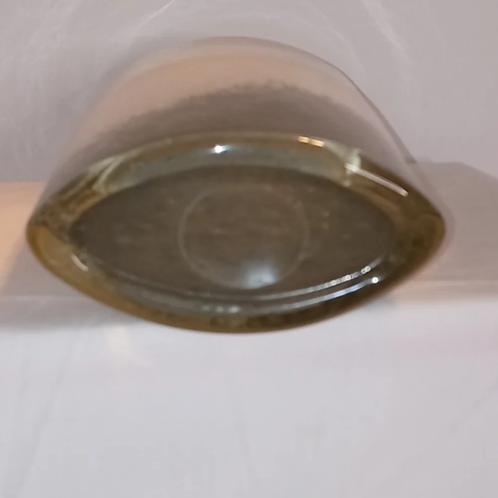 Unique Thick Glass 1990's Vintage Grey & White  Vase Centerpeice Heavy Tall